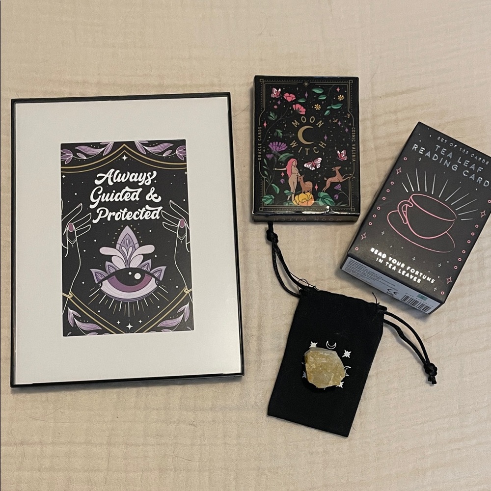 Mystical Tarot Card Set with Art Print